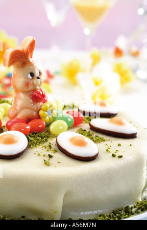 Torta di Pasqua, close-up Foto Stock