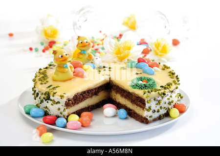 Torta di Pasqua, close-up Foto Stock