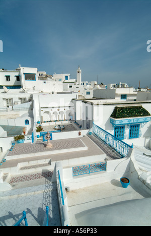 Sidi Bou Said, vicino a Tunisi, Tunisia Foto Stock