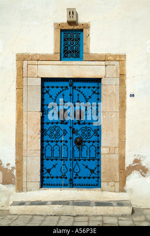 Tradizionale porta Sidi Bou Said, vicino a Tunisi, Tunisia Foto Stock