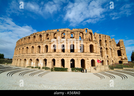 El Jem colosseo, Tunisia Foto Stock