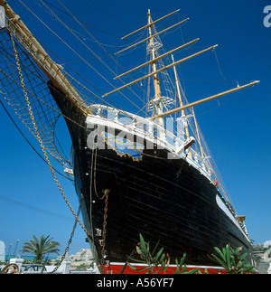 Perla nera goletta, Ta Xbiex Marina ,vicino a La Valletta, Malta, prese nel 1989 Foto Stock