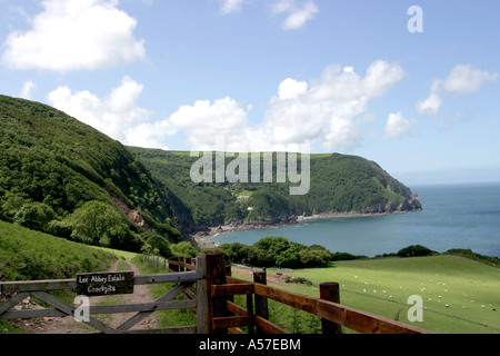 Regno Unito North Devon Coast Woody Bay Foto Stock