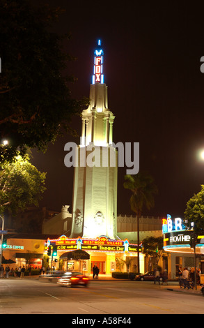 Westwood cinema, night Foto Stock
