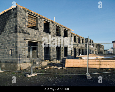 Case in costruzione a Dublino, Irlanda Foto Stock