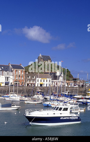 Ilfracombe e la lanterna di spicco cappella,North Devon. In Inghilterra. XPL 4794-450 Foto Stock