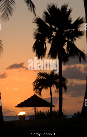 Tramonto di Saipan Foto Stock