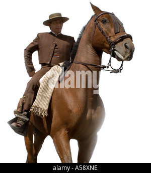 Lo spagnolo horseman, pilota, feria, cavallo Cavaliere, uomo, persona, popolo, Fuengirola, Costa, del ,Sol, etnia, cultura, culturali, Foto Stock