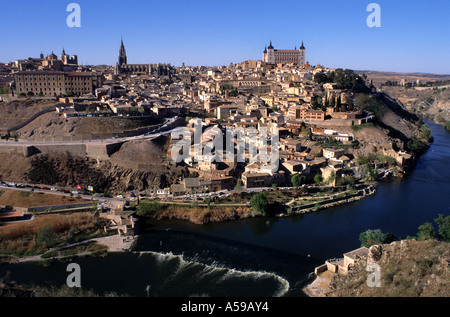 Skyline Toledo Spagna città spagnola nel centro storico della città Foto Stock