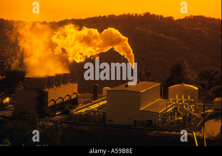 Geyser geo potenza termica impianto nel nord della California Foto Stock