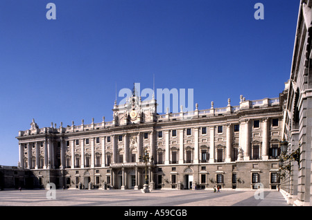 Madrid il palazzo reale Palacio Real Spagna re Foto Stock