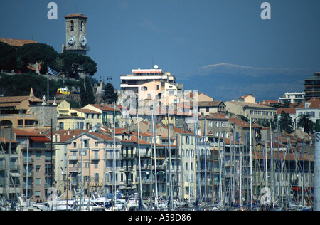 Il porto di Cannes Foto Stock