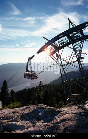 Super Skylift su Grouse Mountain, British Columbia, Canada Foto Stock