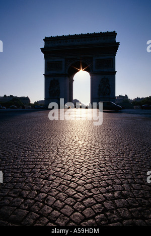 L'Arc de Triomphe, Parigi, Francia Foto Stock