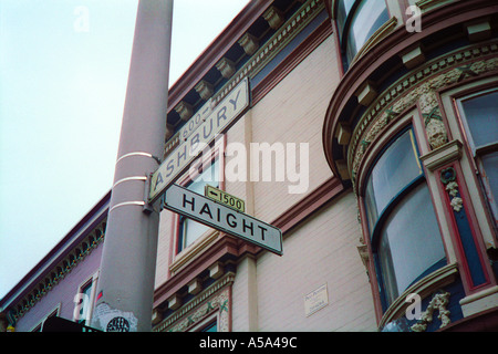 Haight Ashbury di San Francisco in California Foto Stock