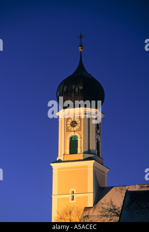 La chiesa, Oberammergau, Baviera, Germania Foto Stock