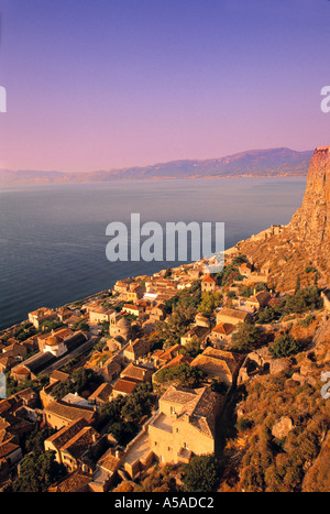 Monemvasia, Laconia, Peloponneso, Grecia Foto Stock