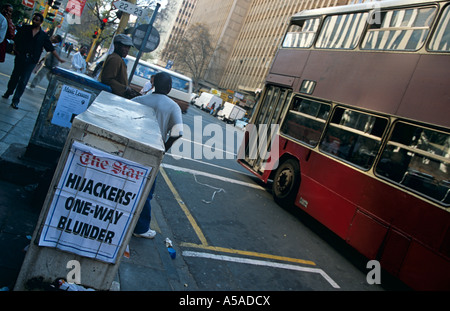 Una scena di strada a Johannesburg in Sud Africa Foto Stock