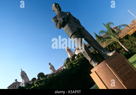 Una vista di edifici del Parlamento a Pretoria, Sud Africa Foto Stock