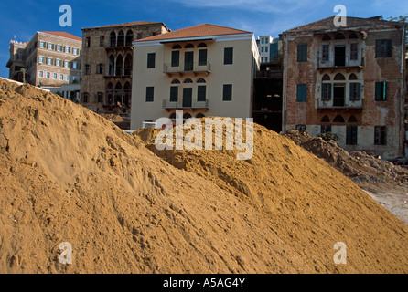 Un sito in costruzione a Beirut Libano Foto Stock