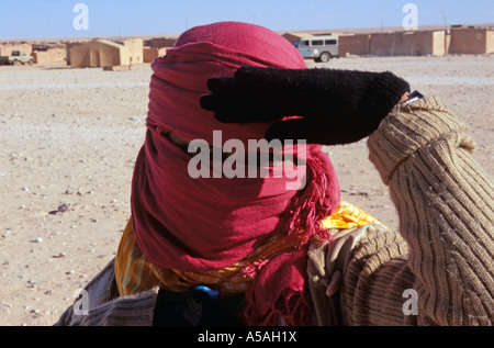 Una donna Sahrawi a Tindouf Algeria occidentale Foto Stock