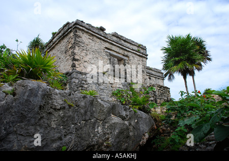 Le rovine di antiche città Maya Tulum è un popolare escursione di un giorno da Cancun e Playa del Carmen, Messico Foto Stock