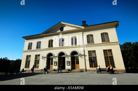 Il patrimonio mondiale dell'Unesco il Teatro di Corte di Drottningholm Palace risale al 1766 ed è tuttora ancora in condizione originale Foto Stock