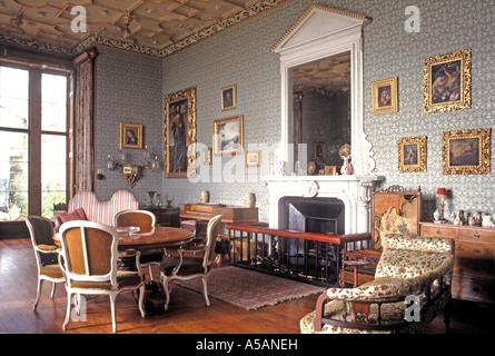 Sala da disegno di Balfour Castle country house hotel Shapinsay Orkney Islands Foto Stock