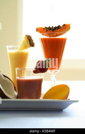 Frullati tropicali Foto Stock