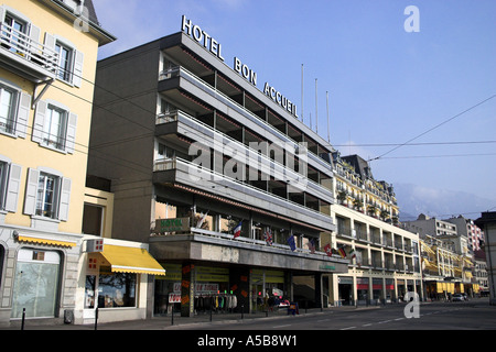 Grand Rue, Montreux, Svizzera Foto Stock