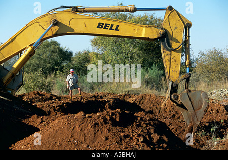 Una miniera di diamanti in Sud Africa Foto Stock