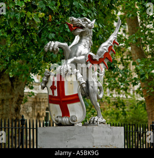 Città di Londra la marcatura di Griffin miglio quadrato Foto Stock