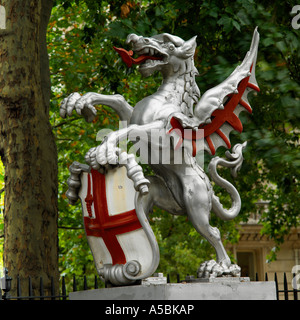 Città di Londra la marcatura di Griffin miglio quadrato Foto Stock