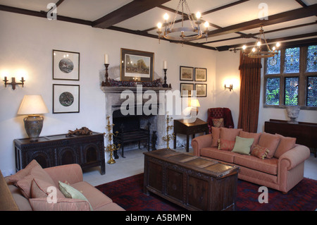 La sala ANTERIORE A SANTA CATERINA S COURT NEAR BATH HOME di attrice Jane Seymour Foto Stock