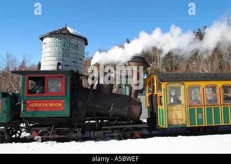 Mount Washington Cog Railway di Bretton Woods nel New Hampshire Foto Stock