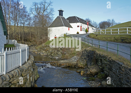 Edradour Scottish Single Malt Whisky Distillery vicino Pitlochry Scozia Scotland Foto Stock