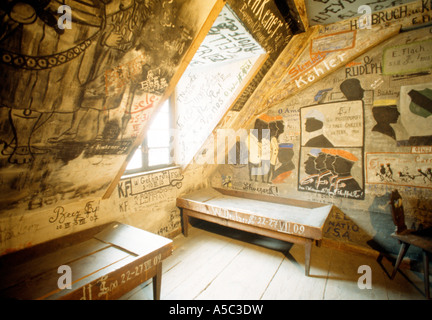 Heidelberg, Studentenkarzer, historische Ausnüchterungszelle für Studenten Foto Stock