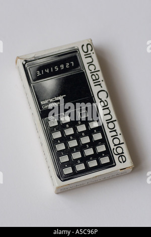 Vintage Sinclair Cambridge casella calcolatrice Foto Stock