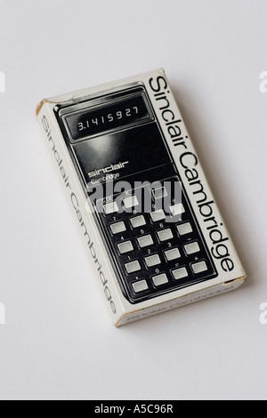 Vintage Sinclair Cambridge casella calcolatrice Foto Stock