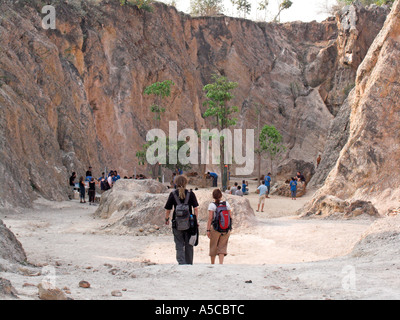 Tiger tempio vicino a Kanchanaburi Thailandia Foto Stock