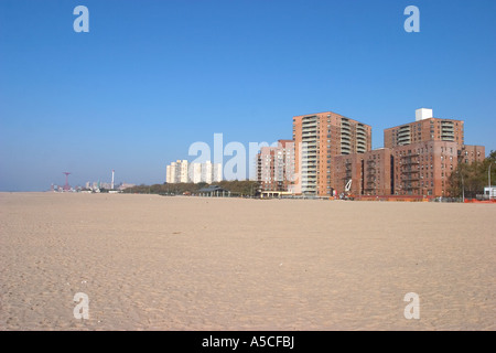 Brighton Beach Boardwalk Brooklyn New York City usa Foto Stock