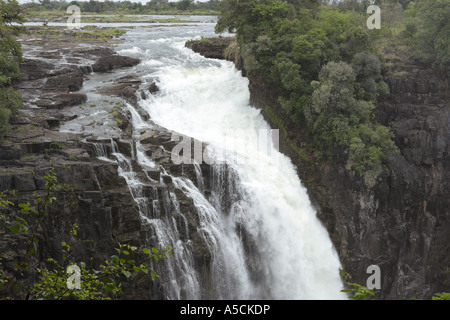 Potente Victoria Falls, Zimbabwe Foto Stock