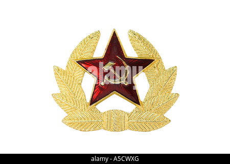 Badge militare dalla ex Unione Sovietica. Foto Stock