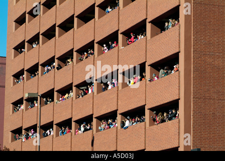 Parata di Natale nel centro cittadino di Dallas, Texas Foto Stock