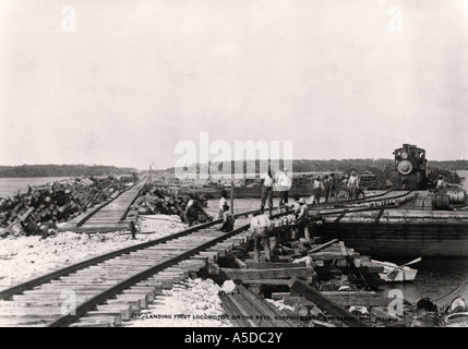 Prima locomotiva sulla Florida Keys Foto Stock