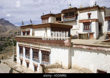 Il monastero tibetano di Lamayuru nella regione himalayana del Ladakh. Foto Stock