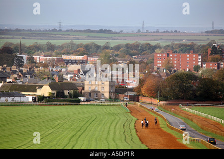 Il racing città di Newmarket e galoppa, Warren Hill allenamento, Newmarket Suffolk REGNO UNITO Foto Stock