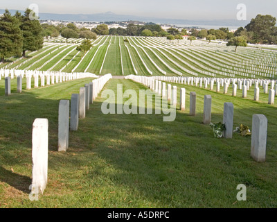 Golden Gate Cimitero Nazionale nei pressi di San Francisco in California Foto Stock