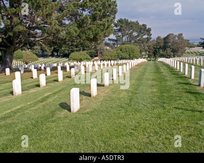 Golden Gate Cimitero Nazionale nei pressi di San Francisco in California Foto Stock