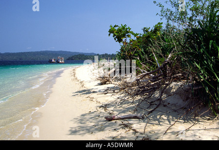 India Andamane del Sud isola il Mahatma Gandhi Parco Marino Nazionale di boa Jolly beach Foto Stock